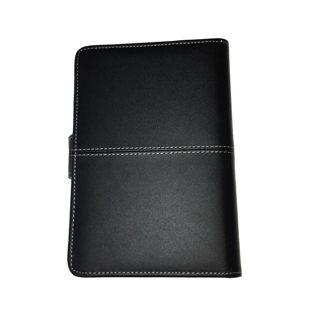 Black Faux Leather Kindle 3 Keyboard Case Cover